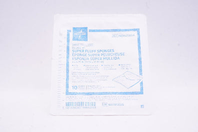 Medline NON25854 Bulkee II Super Fluff Sponges 6-Ply, 6 x 6.75 inch - Pack of 10